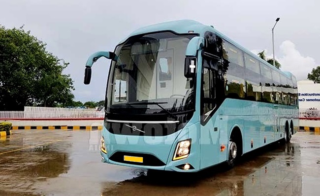 45-Seater Volvo Coach with Washroom