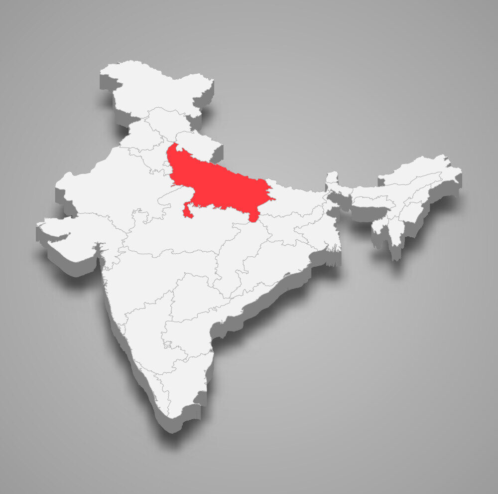 uttar pradesh state location