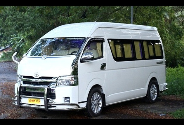 Luxury tempo traveller for airport transfers